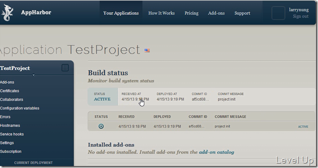 AppHarbor - .NET Cloud Platform as a Service