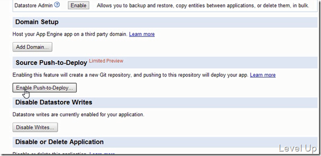 Google App Engine 1.8.2 New Feature - Push-to-Deploy