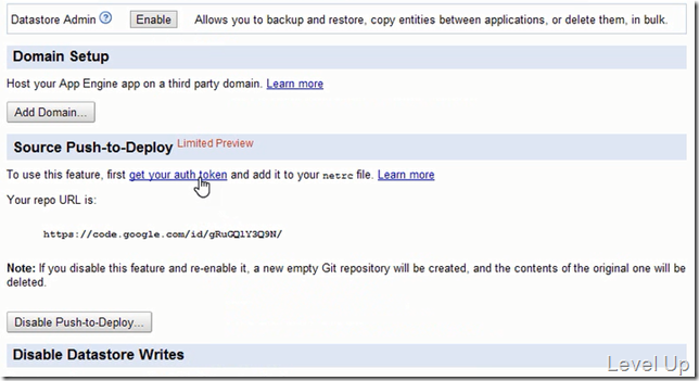 Google App Engine 1.8.2 New Feature - Push-to-Deploy