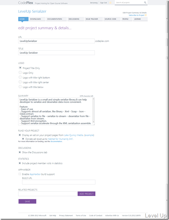 [CodePlex]How to Publish Your Open Source Project on the CodePlex Website