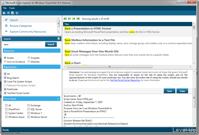 [Software]Microsoft Script Explorer for Windows PowerShell