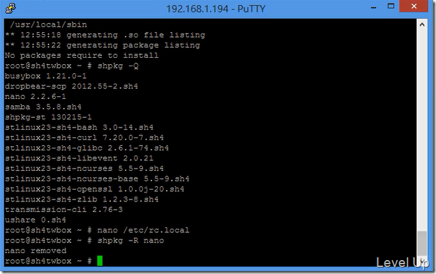 [NetTV Mod][sh4twbox]Install and Manage Packages with shpkg