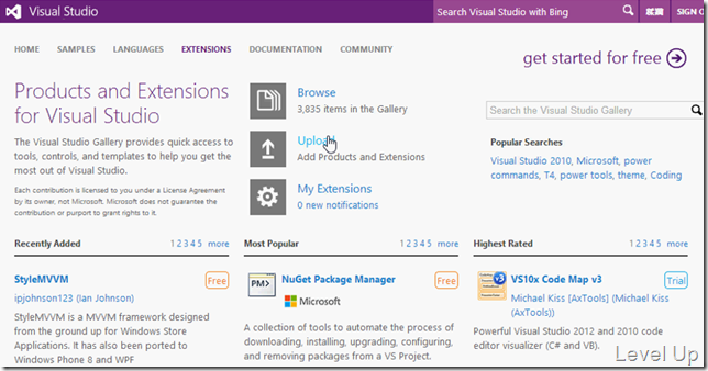 How to Upload a Visual Studio Extension to the Visual Studio Gallery