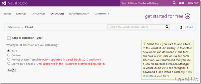 How to Upload a Visual Studio Extension to the Visual Studio Gallery
