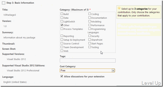 How to Upload a Visual Studio Extension to the Visual Studio Gallery