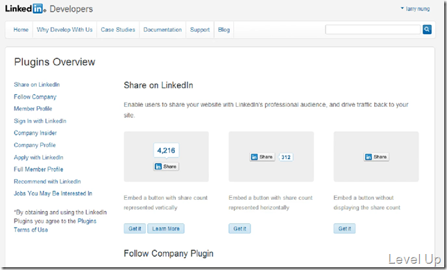 How to use LinkedIn's plugins