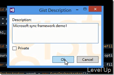 Share Code Snippets from Visual Studio to Gist Quickly with the Gister Extension