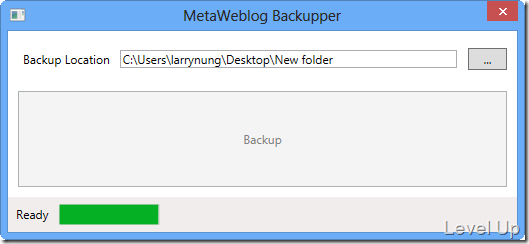 MetaWeblog Backupper V1.0 alpha