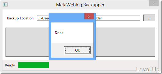 MetaWeblog Backupper V1.0 alpha
