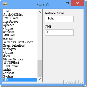 [C#]Get a Specific Process's CPU Usage via PerformanceCounter