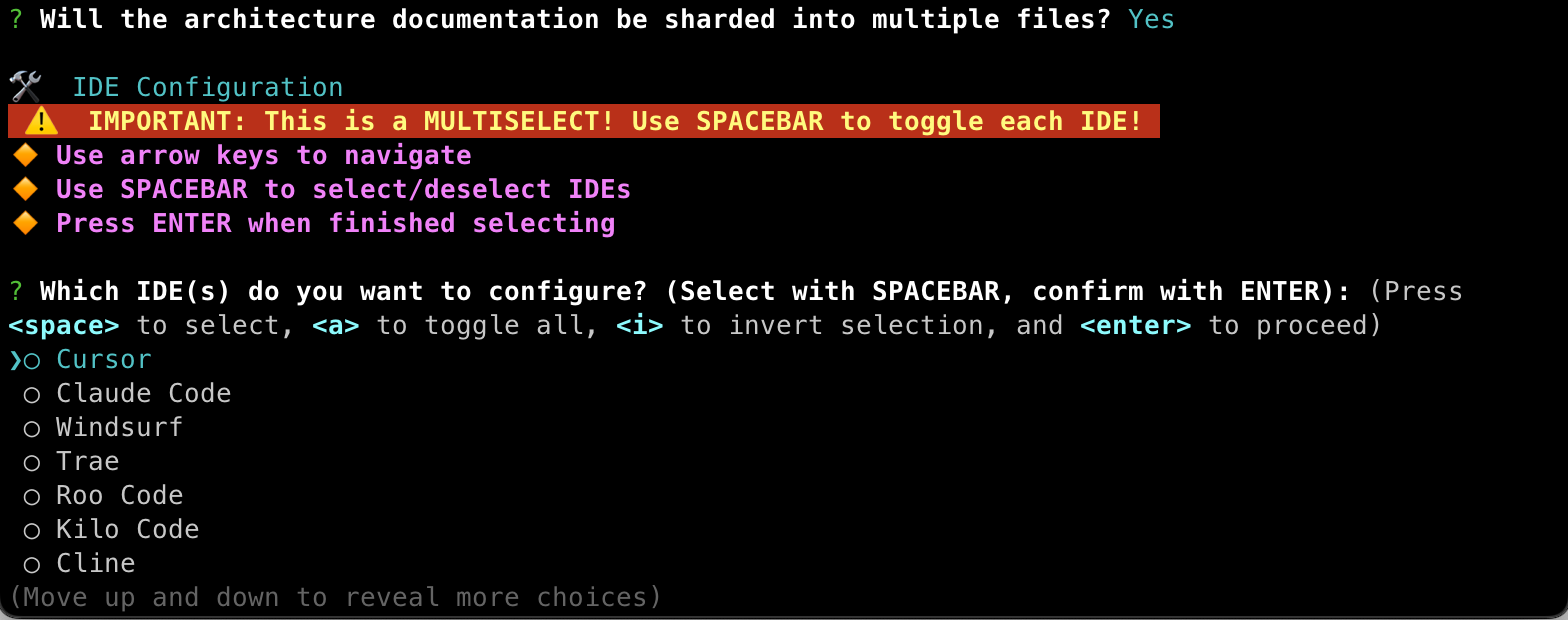 bmad-method install 6